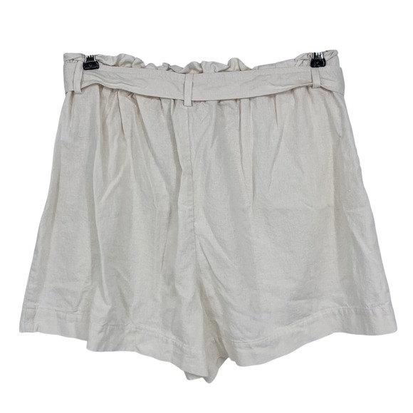 Sofia Jeans Linen Blend Tie Front Shirt Shorts Set Ivory LARGE Resortwear Coast - Picture 5 of 16